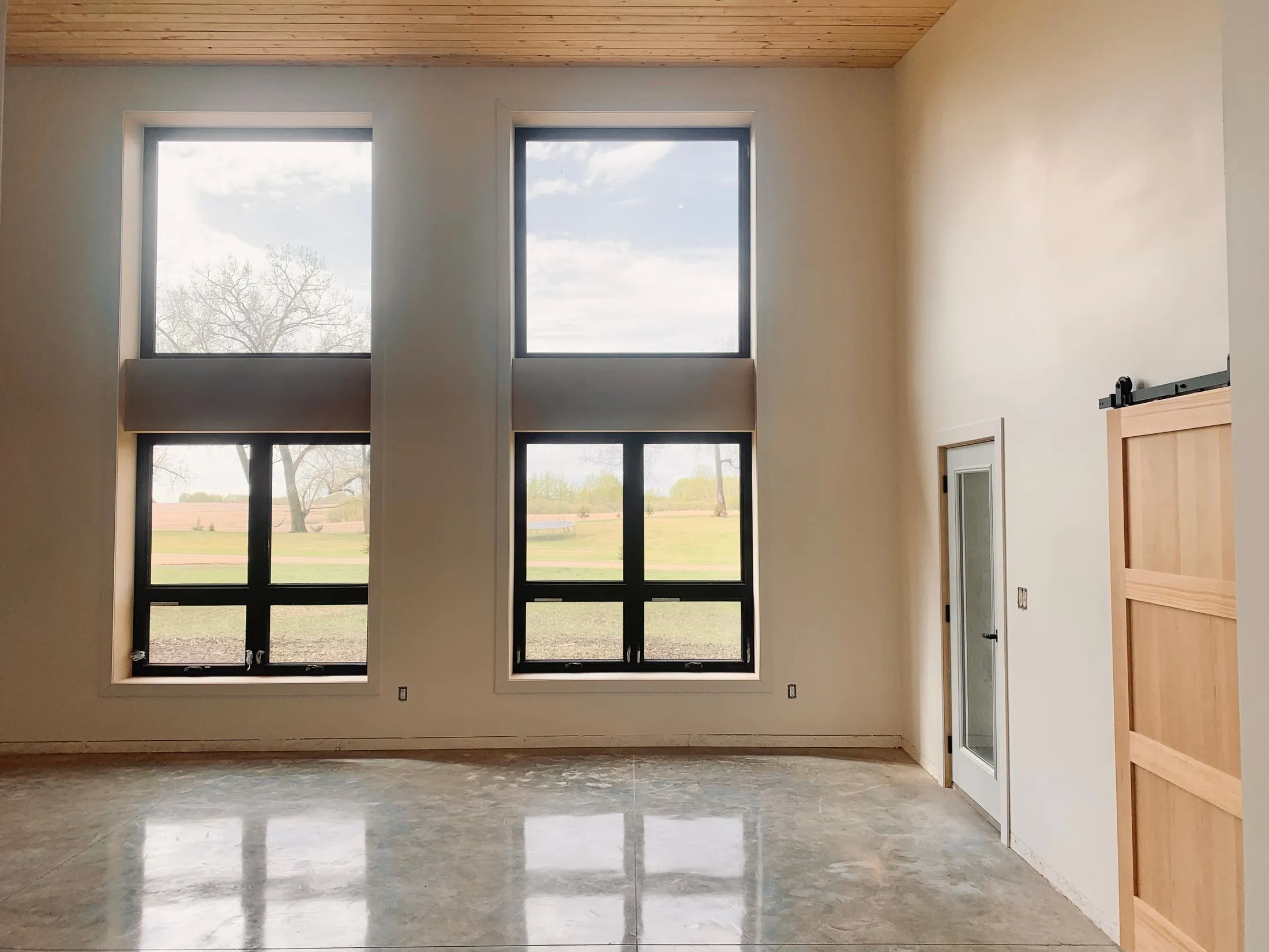 Open-plan interior finished by Woodwright